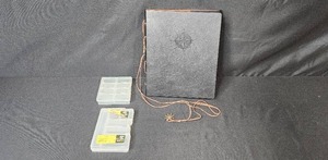 lot 147 image: Coin OrganizerBider w Decorative Compass Charm Binder & 2 Plastic Organizers