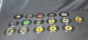 lot 176 image: Collection of Vintage 45 RPM Vinyl Records Including The Beatles, Roy Orbison, Neil Diamond -  Inc Busy-Bee Phonograph Record From Early 1900s