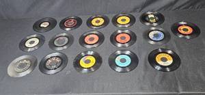 lot 179 image: Collection of Vintage 45 RPM Vinyl Records - Various Artists -  Inc Busy-Bee Phonograph Record From Early 1900s