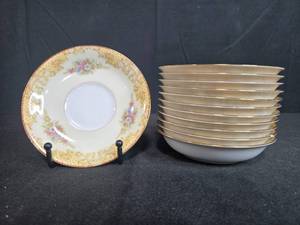 lot 194 image: Set of 9 Noritake China Batista 601 Japan 11 Fruit Bowls - display not inc