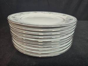 lot 201 image: Set of 10 Noritake China Colburn 6107 Salad Plates - display not inc