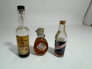 Vintage Mini Liquor Bottles