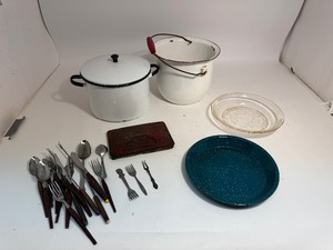 lot 45 image: Vintage Kitchenware & Smurf Fork