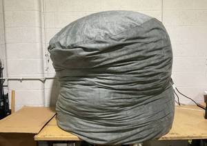 lot 100 image: Gray Bean Bag 5 ft x 3.5