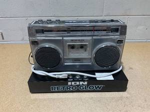 lot 207 image: ION Retro Glow Bluetooth Boombox (DEMO MODEL)