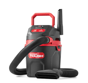 lot 211 image: Hyper Tough 1.5 Gallon 2 Peak HP Poly WetDry Vacuum, VH105 3502