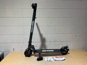 lot 41 image: GOTRAX G2Plus Foldable Electric Scooter for Adult Teens Age of 8 with 6 Tires, 200W 12mph, Gray