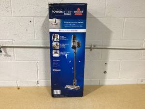 lot 336 image: BISSELL Powerlifter Turbo Cordless Black Stick Vacuum 3789X - Heavy Duty NEW