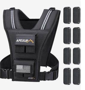 lot 331 image: Adjustable Weighted Vest with Reflective Stripe, Iron Weights (203040 lbs)
