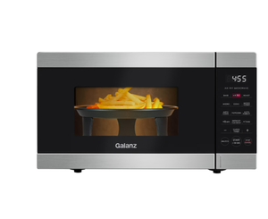 lot 338 image: Galanz 0.9 Cu ft Air Fry Countertop Microwave, 900 Watts, Stainless Steel, New