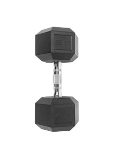 lot 344 image: CAP Barbell, 45lb Rubber Hex Dumbbell, Single