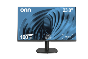 lot 302 image: onn 24 FHD (1920 x 1080p) 100hz Office Monitor with 6.07 ft HDMI Cable, Black
