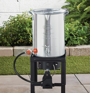 lot 304 image: Expert Grill 30qt Turkey Fryer with Spigot