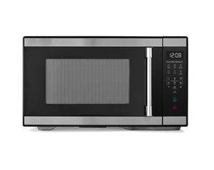 lot 306 image: Hamilton Beach 1.1 cu ft Countertop Microwave Oven, Black and Stainless Steel