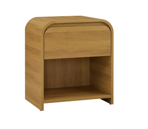 lot 307 image: Better Homes & Gardens Juliet Nightstand with USB, Light Honey Finish
