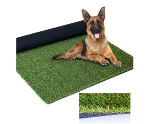 lot 112 image: LITA 4 x 6 Indoor Outdoor Artificial Grass Turf Rug for Patio Garden