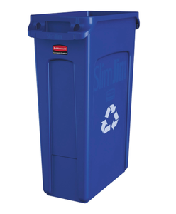 lot 215 image: Rubbermaid Slim Jim Recycling Container