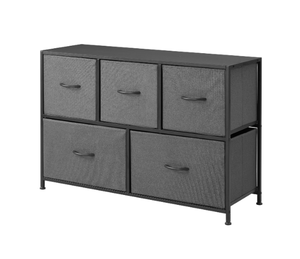lot 224 image: Mainstays 5 Drawer Fabric Storage Dresser for Bedroom