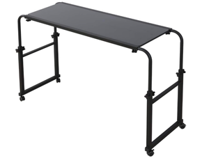 lot 120 image: Overbed Table with Wheels Overbed Desk Over Bed Desk King Queen Bed Table Overbed Laptop Table Over Bed Table with Wheels(Black)