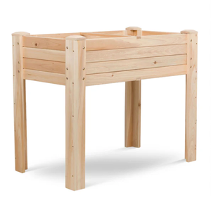lot 131 image: Shine Company 36 Raised Garden Bed, Natural