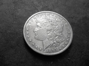 lot 4 image: 1891 S Morgan Silver Dollar
