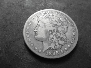 1892 CC Morgan Silver Dollar