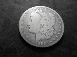 1893 CC Morgan Silver Dollar
