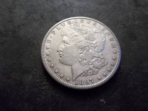 lot 23 image: 1897 S Morgan Silver Dollar