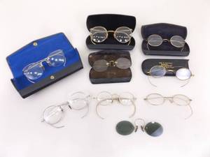 lot 12 image: Lot of Antique Gold Filled etc. Eye Glasses