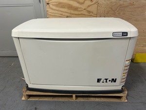 lot 1A image: EATON 9KW Standby Generator Model G0070660SD (factory scratch and dentrefurbished) (0929251751.49)