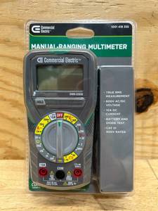 lot 28 image: Commercial Electric Manual-Ranging Digital Multi-Meter