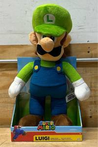 lot 33 image: JAKKS Super Mario Luigi Giant Plush