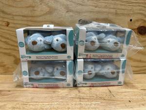 lot 40 image: Baby GUND Spunky Puppy Rattle Booties Plush Baby Infant Shoes, Blue, One Size Fits All