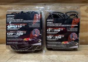 lot 56 image: ZipNet Camo Adjustable Cargo Net lot of 2
