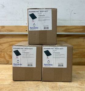 lot 123 image: RELIABLE Scouring Pad - Heavy Duty lot of 3