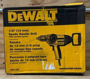lot 125 image: 9 Amp 12 in. Spade Handle Drill Concrete Mud Mixer