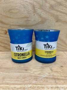 lot 159 image: TIKI Brand Americana Hurricane Candle (lot of 2)