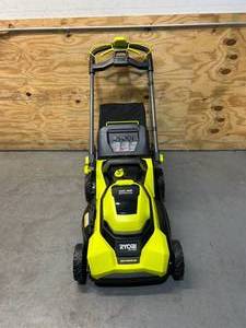 lot 183 image: 40V HP Brushless 21 in. Cordless Battery Walk Behind Self-Propelled Lawn Mower (tool only) RY40HPLMO1 MSRP $599.00
