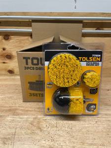 lot 212 image: Tolsen - Lot of 3 - 3pc Brush Set 77554 (09252520.25)