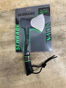 lot 272 image: Schrade Delta Class Bedrock Camp Axe 11.1in Full Tang Hatchet with 3.6in Stainless Steel Blade and TPR Handle for Outdoor Survival Camping and Everyday Tasks