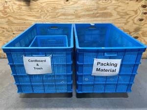 lot 276 image: Lot of 3 - Various Plastic Bins (27 in x 44 in x 50 in)