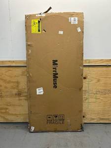 lot 284 image: 76X34 Large Floor Mirror Full Length, Gold Arched Full Length Mirror with Stand, Hanging or Leaning Standing Full Body Mirror for Bedroom Living Room Gym, Tempered Glass