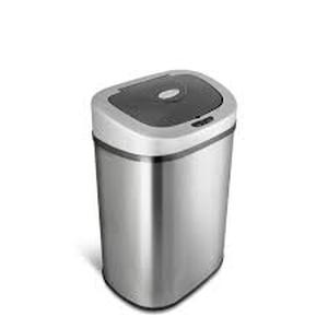 lot 27 image: NINESTARS 21 Gal. Auto-Open Infrared Trash Can  Customer Returns See Pictures