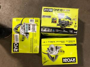 lot 64 image: Lot of Assorted Ryobi Power Tools  Various Models and Conditions Customer Returns See Pictures
