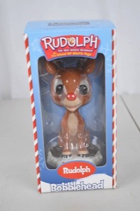 lot 7 image: Rudolph the Red-Nosed Reindeer Bobblehead in Box