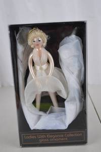 lot 24 image: Ladies With Elegance Collection Glass Ornament in Box