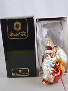 lot 30 image: Christopher Radko Marshall Fields Christmas Ornament with Box