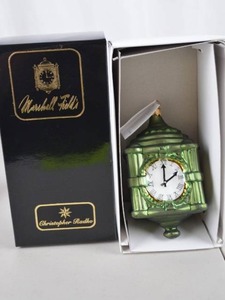 lot 31 image: Christopher Radko Marshall Fields 2000 Clock Ornament NIB