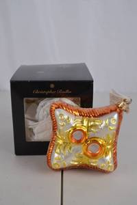lot 40 image: Christopher Radko Glass Christmas Ornament with Box