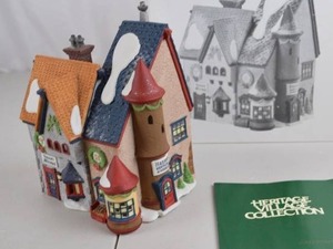 lot 51 image: Dept 56 Heritage Village North Pole Tassys Mittens & Hassels Woolies